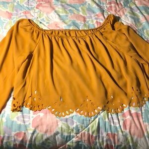 Orange blouse